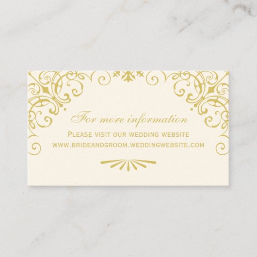  internetsite voor goudkunst informatiekaartje (Voorkant)