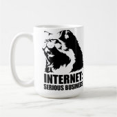 internetten is een serieuze zaak koffiemok (Links)