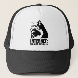 internetten is een serieuze zaak trucker pet