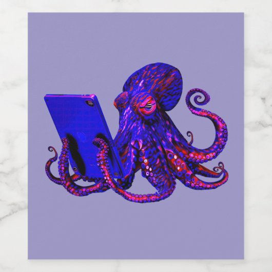 Internetverslaving Wijn Etiket (Enkel label)