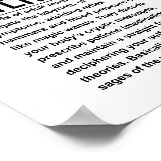 Internist Poster (Hoek)