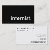 internist. visitekaartje (Voorkant / Achterkant)