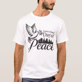 Interpersoonlijke Dag van de Vrede Unisex T-shirt (Voorkant)