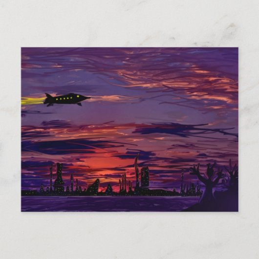 Interplanetair Commute briefkaart (Voorkant)