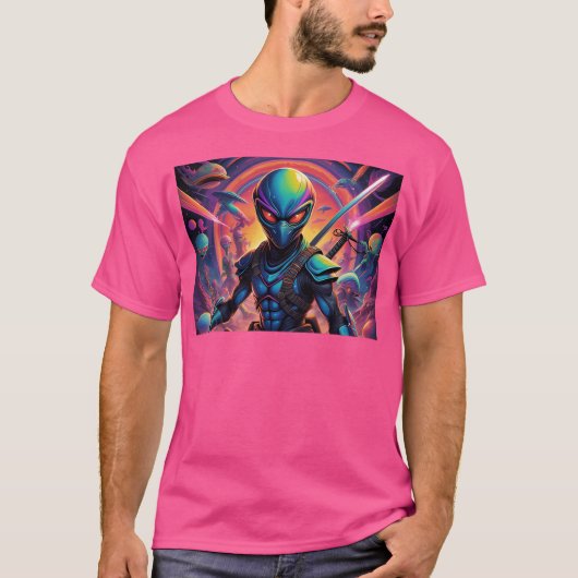 Interplanetaire ruimteninja's t-shirt (Voorkant)