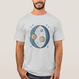 Interplanetaire uitlijning in kosmische dualiteit t-shirt