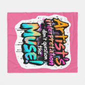 Interpretatie van de kunstenaar - twijfel niet aan fleece deken (Voorkant (Horizontaal))