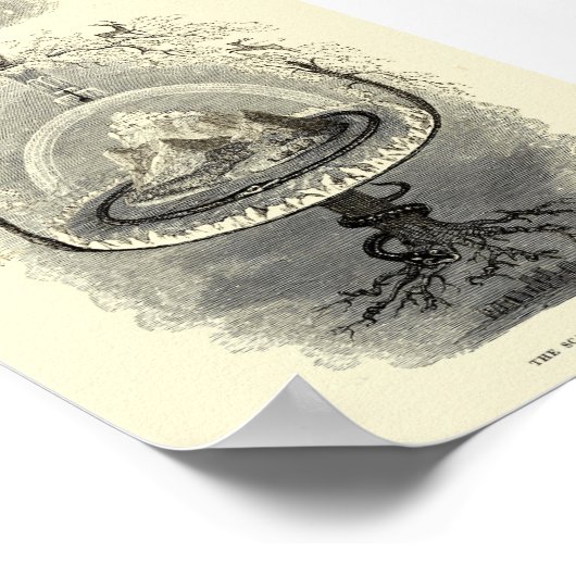  interpretatie van de wereldillustratie poster (Hoek)