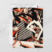 Interpretatie van Harlem Jazz Briefkaart (Voorkant / Achterkant)