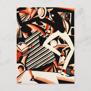 Interpretatie van Harlem Jazz Briefkaart