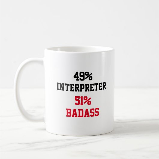 Interpreter Badass Koffiemok (Links)