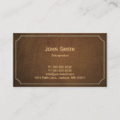 Interpreter Classic Framed Stylish Leather Visitekaartje (Achterkant)