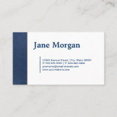 Interpreter - Lace Monogram Blue Pattern Visitekaartje (Achterkant)