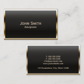 Interpreter Modern Gold Framed Visitekaartje (Voorkant / Achterkant)