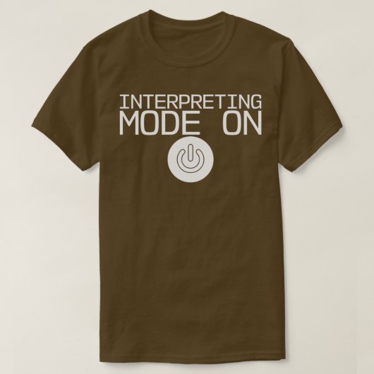 Interpreting Mode On T-shirt (Design voorkant)