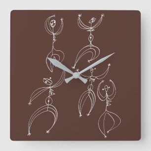 interpretive dans vierkante klok