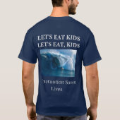 Interpunctie Laten we eten T-shirt (Achterkant)