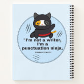 Interpunctie Ninja: Hilarische strip voor schrijve Notitieboek (Achterkant)
