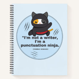 Interpunctie Ninja: Hilarische strip voor schrijve Notitieboek
