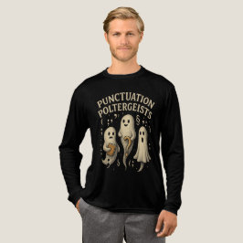 Interpunctie Poltergeists Ghost Halloween Teacher Tri-Blend Shirt