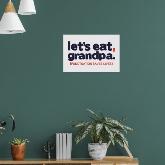 Interpunctie redt levens poster (Woonkamer 1)