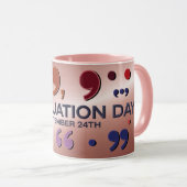 Interpunctiedag 24 september Pink Combo Mok (Voorkant rechts)