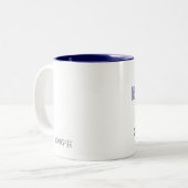 Interraciaal gemengd koppel liefde tweekleurige koffiemok (Voorkant links)