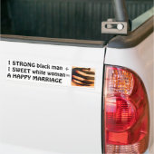 Interraciaal Relatie Bumpersticker (Op Truck)