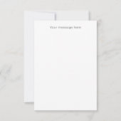 Interraciaal vriendschap Cute Pawns Hug Gepersonal RSVP Kaartje (Achterkant)