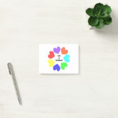 Interracial Love Rainbow Hearts Post it notes Pad (Kantoor)
