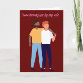 Interraciale homepage Happy Valentiines Day LGBTQ Kaart (Voorkant)
