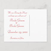 Interraciale lesbische geliefden aankondigingskaart (Achterkant)