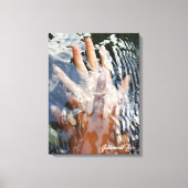 Interraciale liefde canvas afdruk (Voorkant)