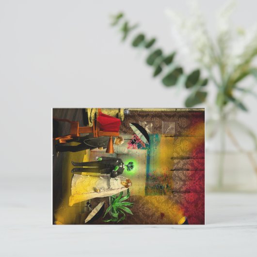 Interraciale liefde feestdagenkaart (Staand voorkant)