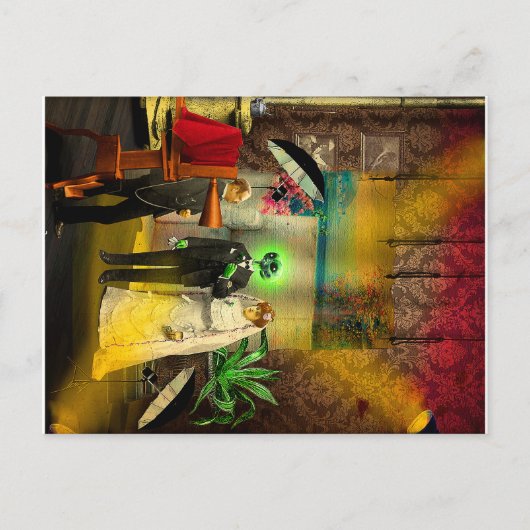 Interraciale liefde feestdagenkaart (Voorkant)