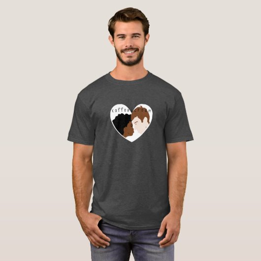 Interraciale liefde t-shirt (Voorkant volledig)