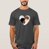 Interraciale liefde t-shirt (Voorkant)