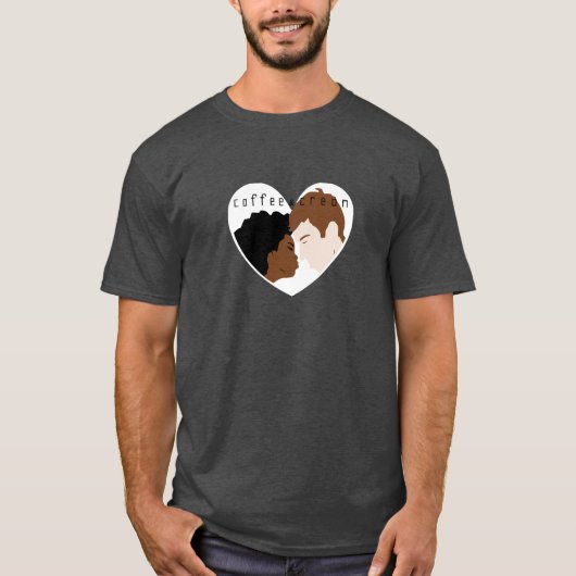 Interraciale liefde t-shirt (Voorkant)