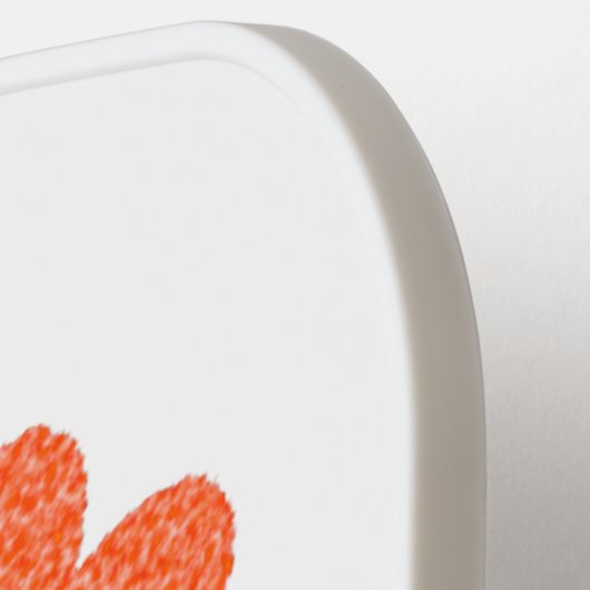 Interraciale liefdesregenboogharten pickleball paddle (Links Detail)