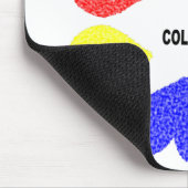 Interraciale liefdesregenboogkunst Mousepad Muismat (Hoek)