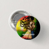 Interraciale Love Rasta Button (Voorkant /achterkant)