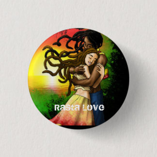 Interraciale Love Rasta Button