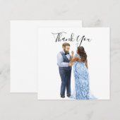 Interraciale weddenschap Hartelijk dank Kaart (Voorkant / Achterkant)
