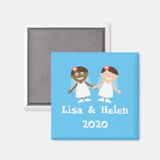 Interraciale weddenschap magneet (Voorkant / Achterkant)