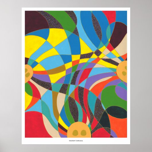 Interreligieuze conferentie - Afdrukken Poster (Voorkant)