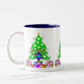 Interreligieuze Holiday Fun Tweekleurige Koffiemok (Links)