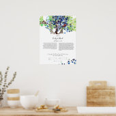 Interreligieuze joodse aangepaste ketubah - Romant Poster (Keuken)