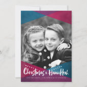 Interreligieuze kerstcadeautjes voor hanukkah feestdagenkaart (Voorkant)