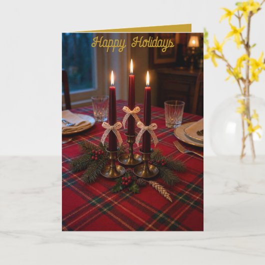 Interreligieuze kerstkaart kaart (Gele Bloem)