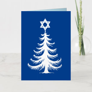 Interreligieuze kerstkaart van gevouwen folie wenskaart